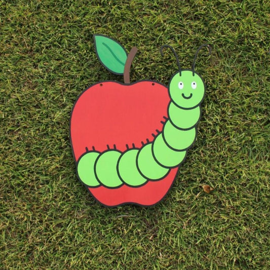 Apple and Worm Door Hanger