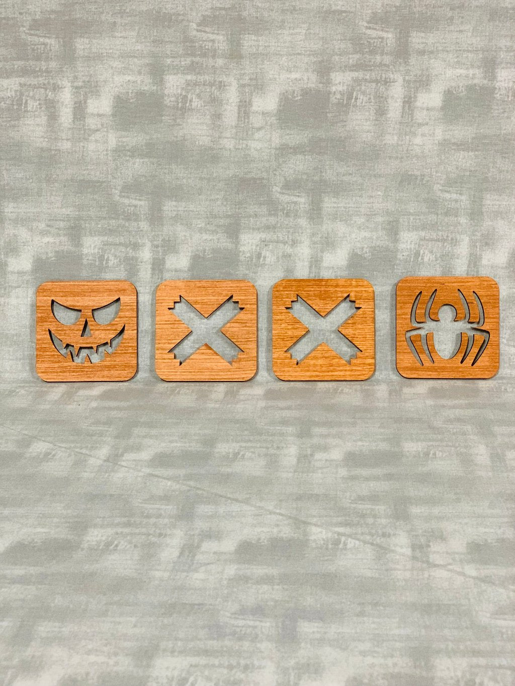 Halloween Wooden Coasters (Set C)