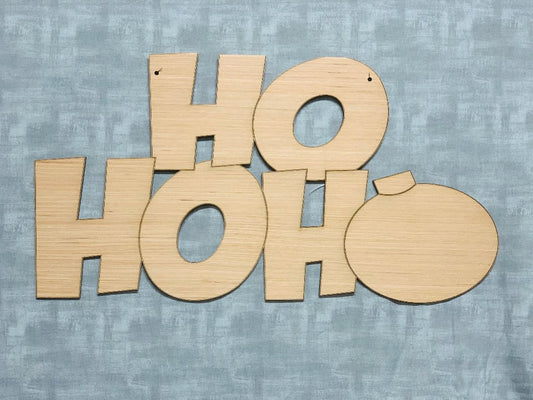 HoHoHo Door Hanger - DIY Unfinished