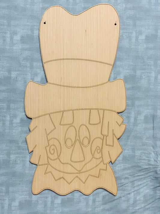 Scarecrow Door Hanger - DIY Unfinished